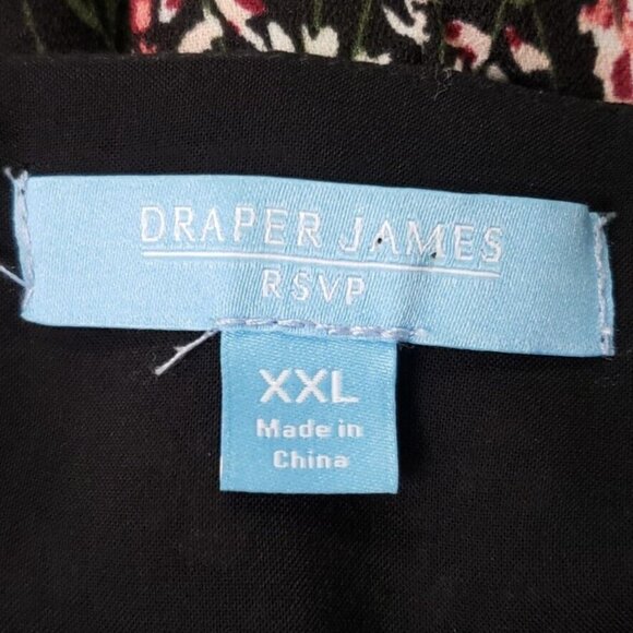 Draper James Womens Dark Cottagecore Floral Midi Dress Size XXL Tiered Prairie - Picture 5 of 11